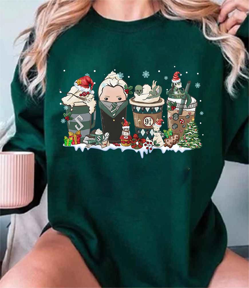 Magic HP Coffee Latte Christmas Sweatshirt