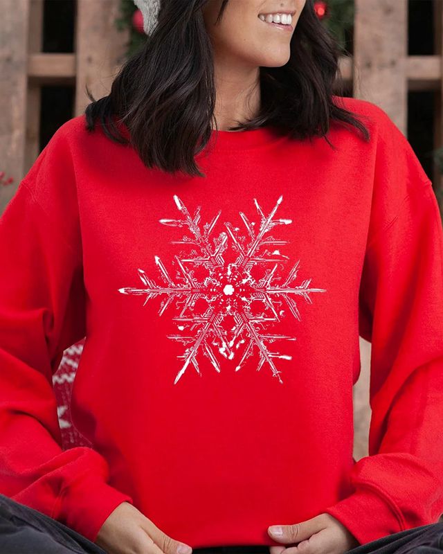 Snowflake Sweatshirt Holiday sweater Matching Christmas Sweater