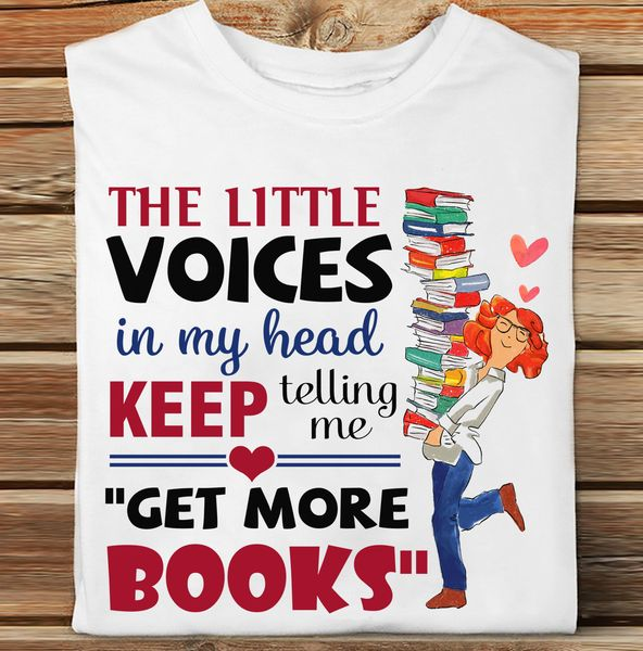 Get More Books Cute Print T-shirt