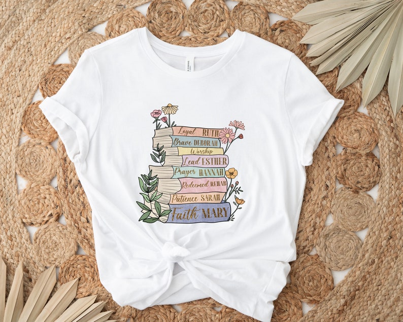 Floral Faith Book Lover T-shirt