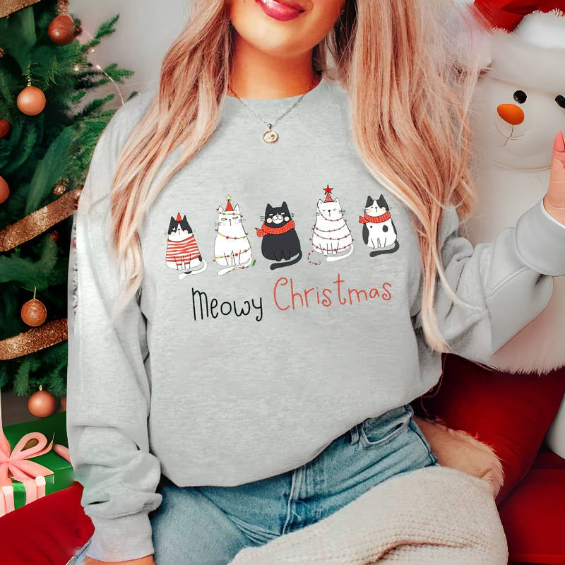 Meowy Christmas Sweatshirt