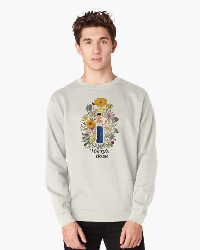 Harry's floral concept Pullover Sweatshirt